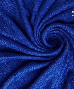 ผ้าย้อมคราม สกลนคร ผ้าคลุมไหล่ สีพื้นคราม ทอมือแบบ 4 ตะกอ ตาไก่